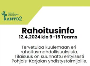 Rahoitusinfo yhdistystoimijoille 12.4.