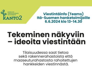 Viestintäinfo hanketoimijoille 6.6.